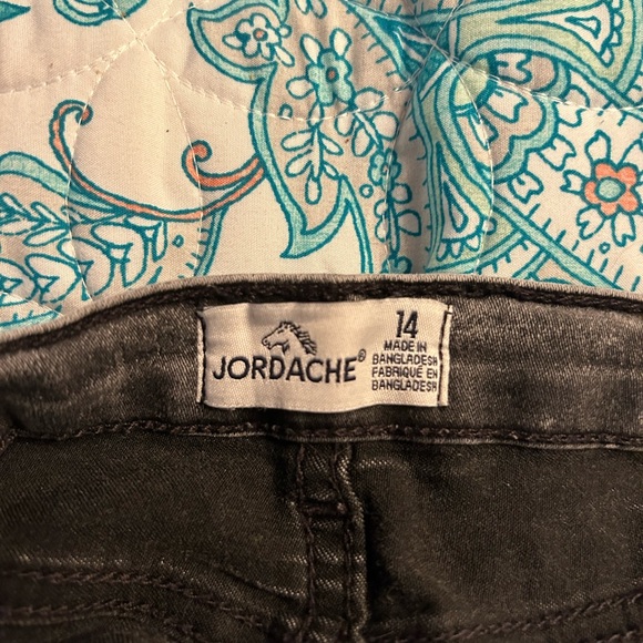 Vintage black denim Jordache Size 14( size 25 waste 26 inseam ) - Picture 7 of 7